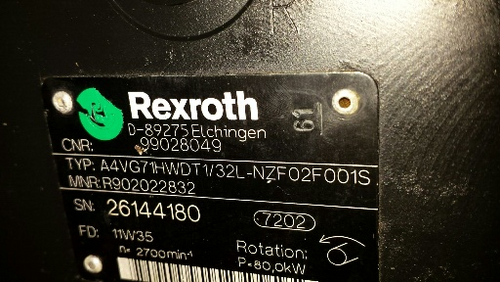 Pompa idraulica Bosch Rexroth A4VG71HWDT1/32L-NZF02F0015