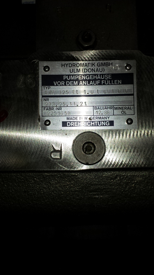 Pompa idraulica Hydromatik GMBH A4V125EL10L001010